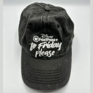 Disney FastPass+ to Friday Baseball Cap One Size Travel Dad Cap Black Breathable